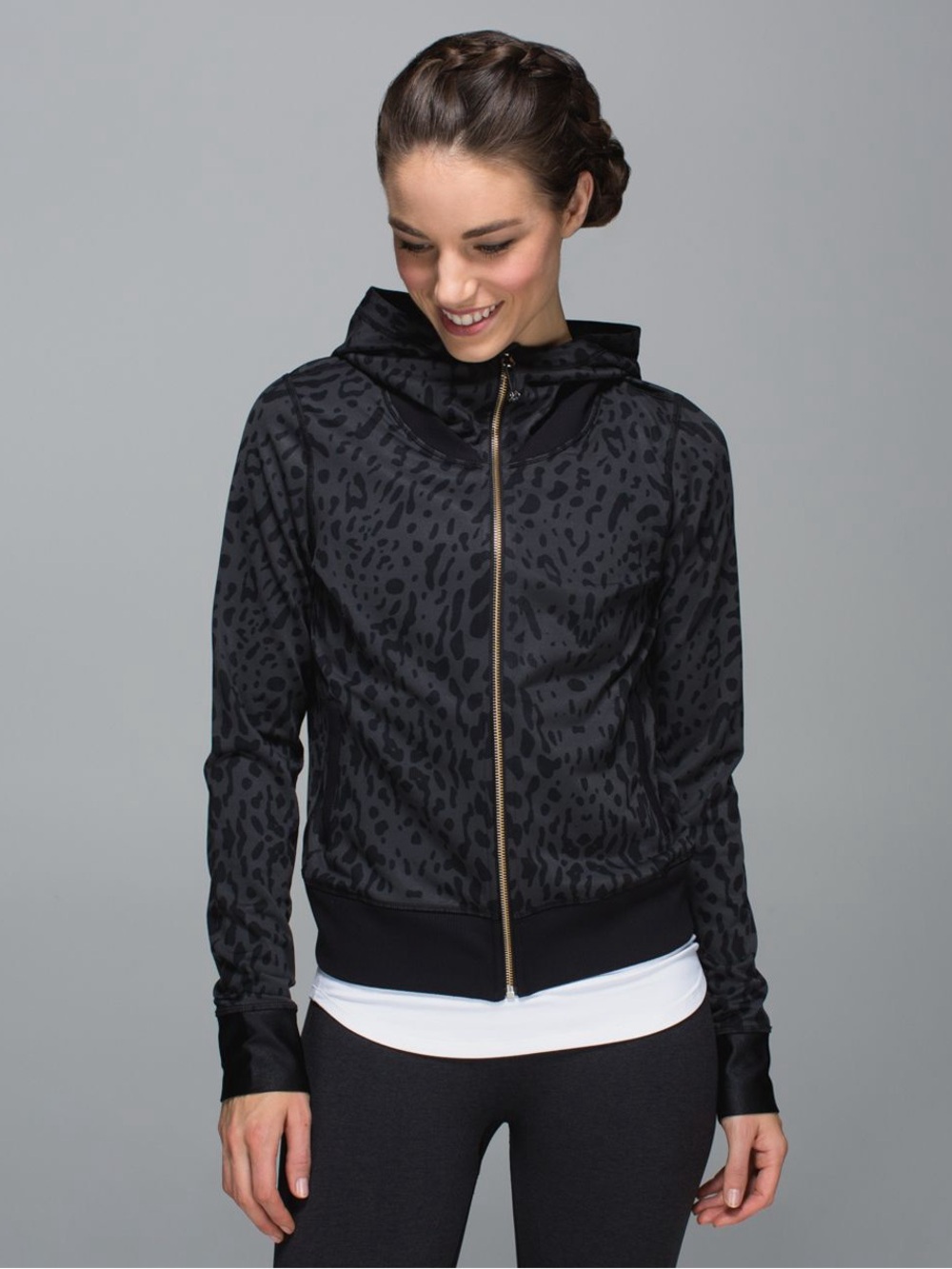 Lululemon Namaskar Hoodie Animal Swirl size 8